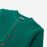 Newborn green cardigan