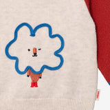 Newborn boy cloud knit sweater