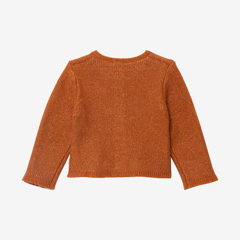 Baby girl caramel cardigan