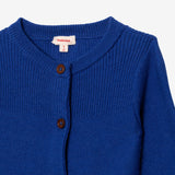 Newborn unisex blue knit cardigan