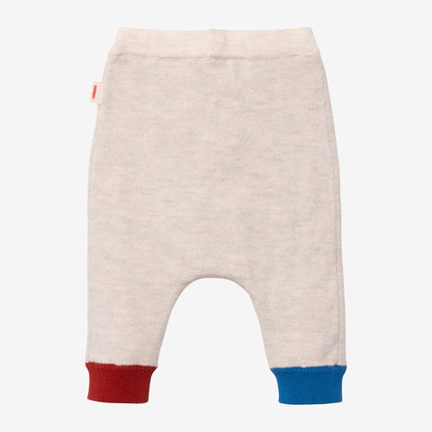 Newborn boy off white joggers