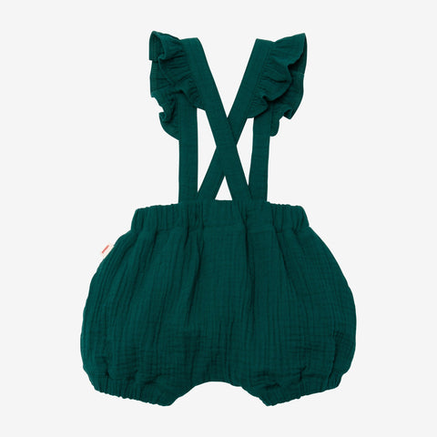 Newborn girl green bloomers