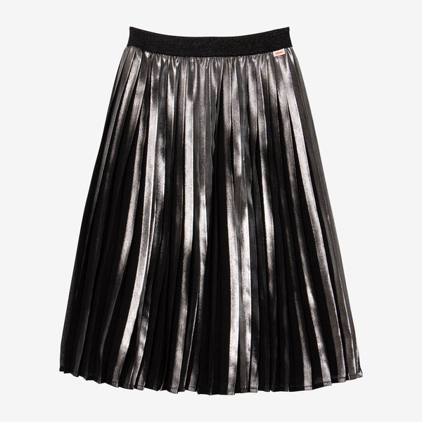 Girl metallic midi skirt