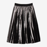 Girl metallic midi skirt