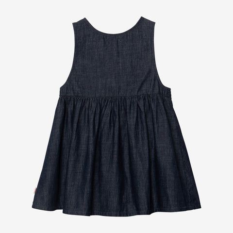 Baby girl denim sleeveless dress