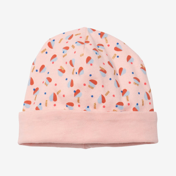 Newborn girl pink hat