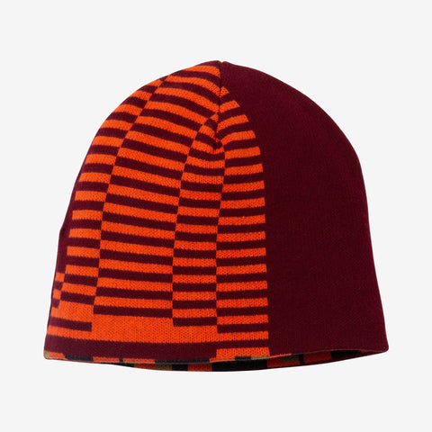 Boy reversible knit beanie hat