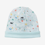 Newborn girl pastel blue hat