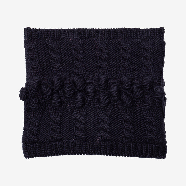 Girl navy knit snood