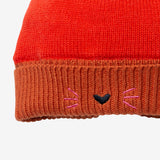 Baby girl color block pink hat