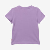 Baby purple embroidery T-shirt
