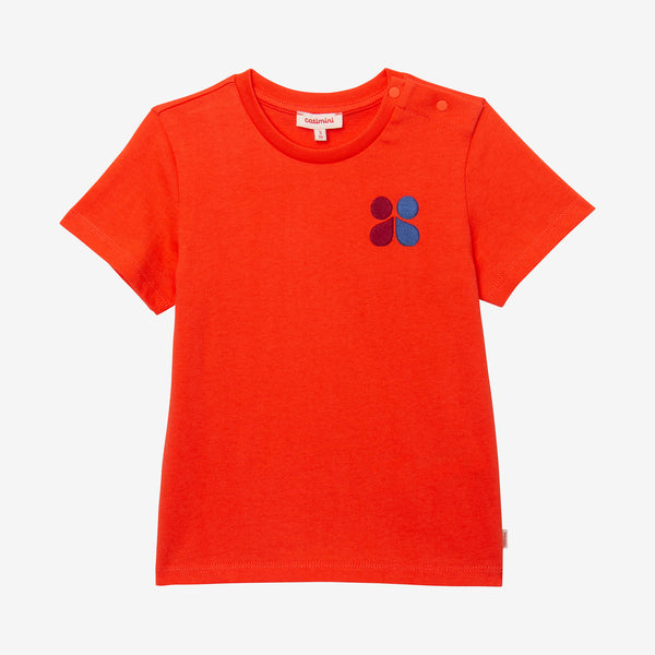 Baby orange embroidered T-shirt
