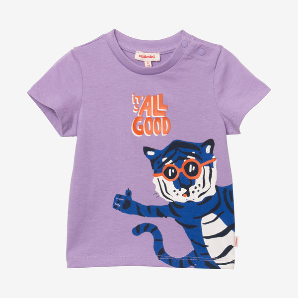 Baby Boy T-shirt with tiger in glasses