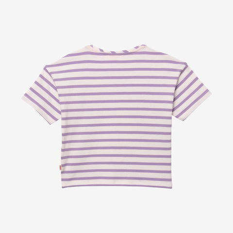 Girls' striped T-shirt