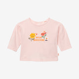 Newborn girls' pink T-shirt