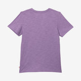 Boy's purple slogan T-shirt