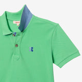 Boys' green polo shirt