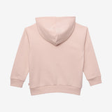Kid powder pink butterfly sweatshirt