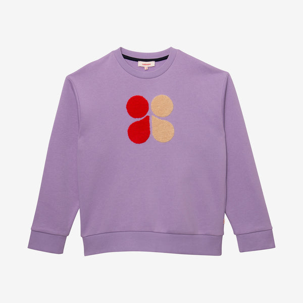 Kid purple butterfly sweatshirt