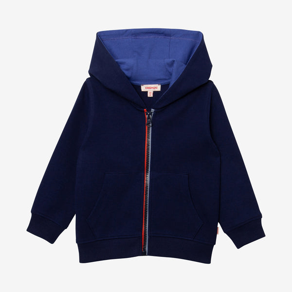 Baby boys' indigo zip hoodie