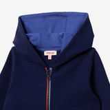 Baby boys' indigo zip hoodie