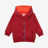 Baby boys' clay-colored zip hoodie