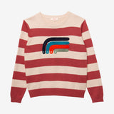 Boy's striped knit sweater