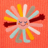 Baby girl bouclé sun knit sweater