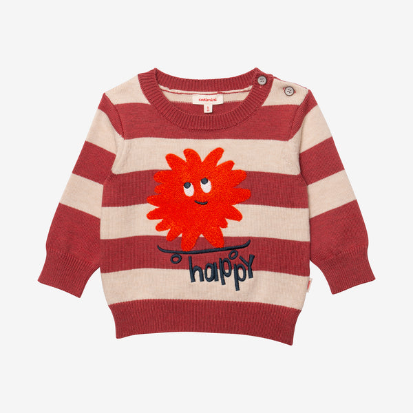 Baby Boy sweater with graphic stripes