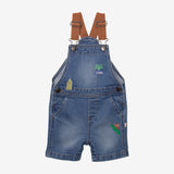 Baby Boy embroidered denim overalls