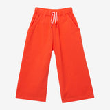 Girls' loose-fitting orange pants