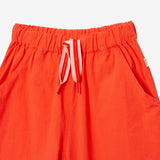 Girls' loose-fitting orange pants