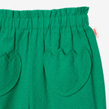 Baby girls' green jacquard pants