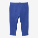 Baby girl's plain blue leggings