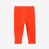 Baby girl's plain orange leggings