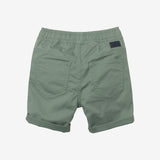 Baby Boy lichen green pull-on shorts