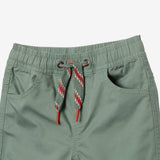 Baby Boy lichen green pull-on shorts