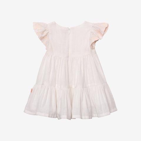 Newborn girls' white dress