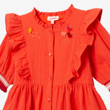 Baby Girl frilly orange dress