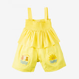 Baby girls' yellow jumpsuit