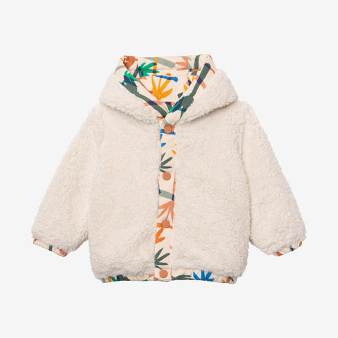 Newborn boy's palm camo reversible jacket