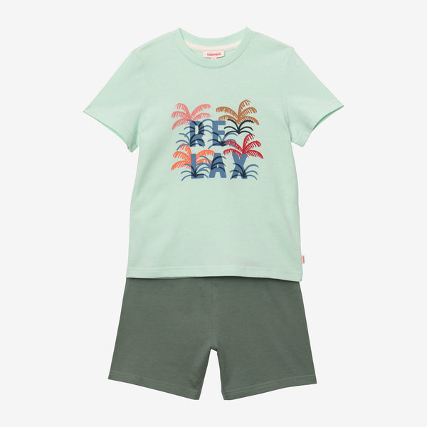 Boys Green Shorty Pajamas - Boy Sleepwear | Catimini USA