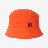 Baby orange embroidered bucket hat