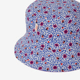 Girls' reversible floral print bucket hat
