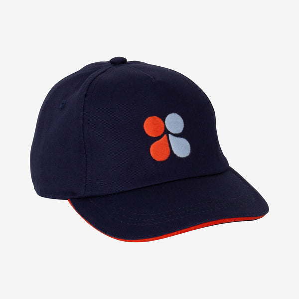 Kid blue embroidered butterfly baseball cap