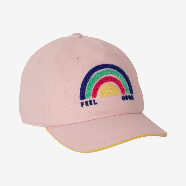 Girls' rainbow baseball cap