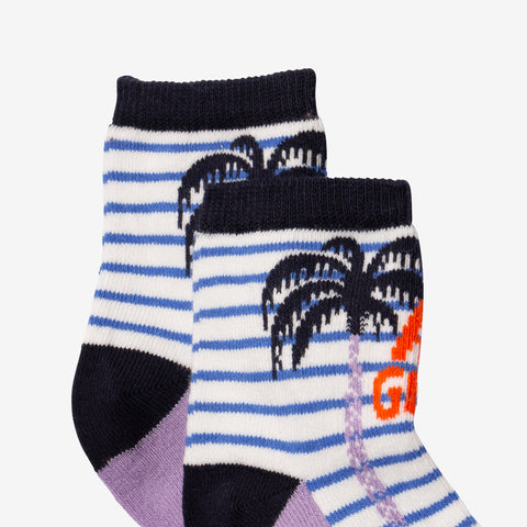Baby Boy palm tree print socks