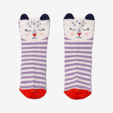 Newborn girls' cat socks