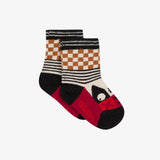 Baby boy striped and checked jacquard socks