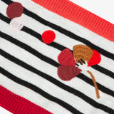 Baby girl striped scarf snood